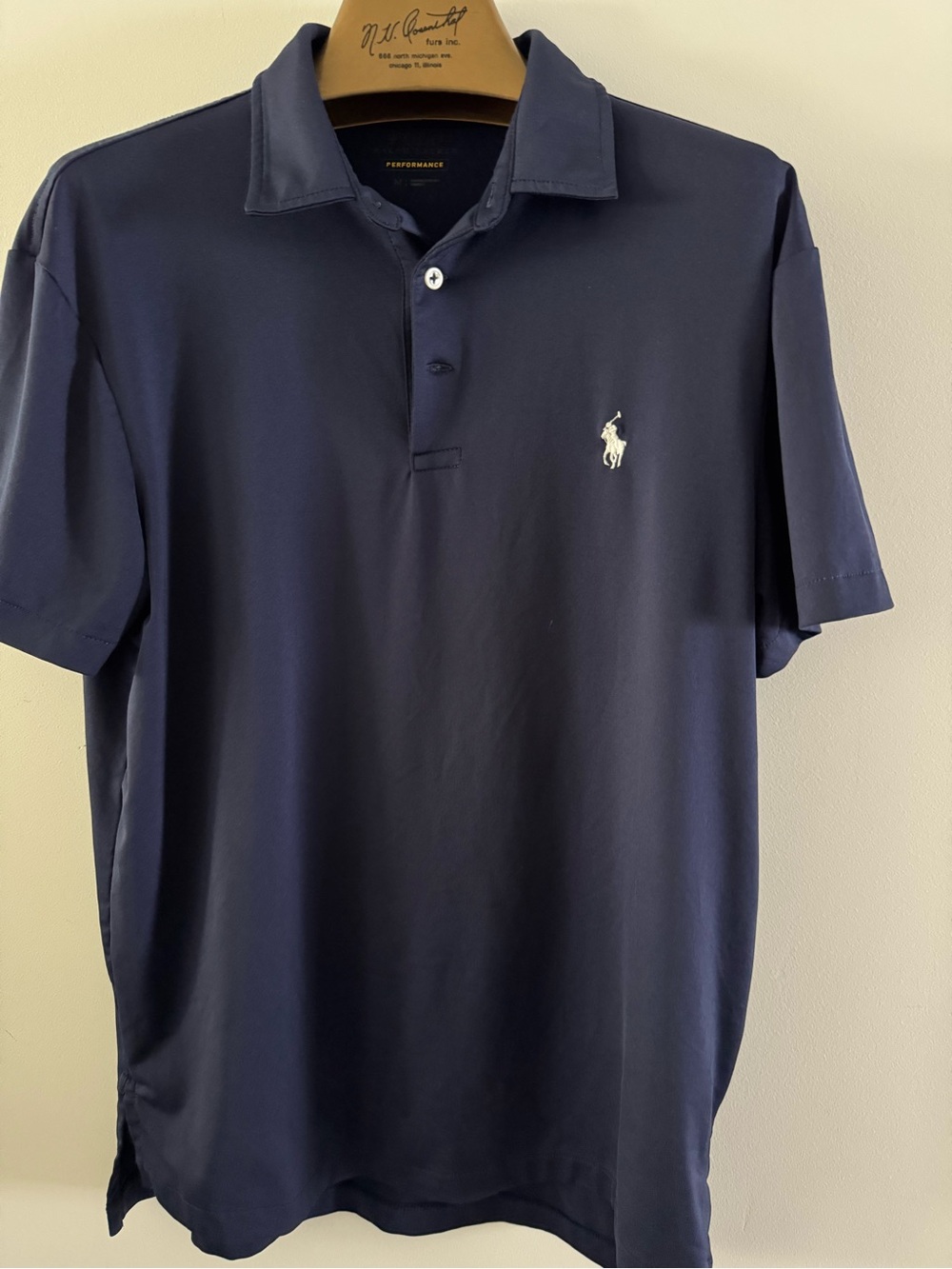 Polo by Ralph Lauren Navy Performance Polo with White Pony